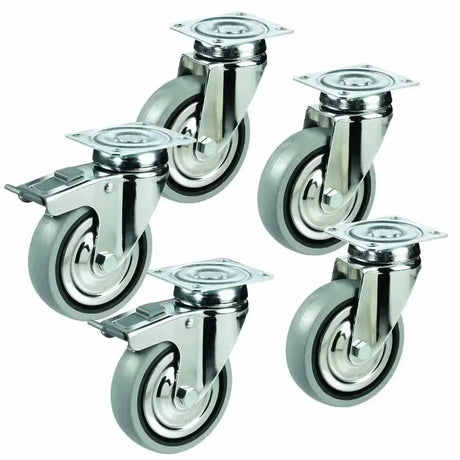 ROLLENKIT für Kühl & Tiefkühltische - 4 türig + Kühl und Tiefkühlschränke 2 türig Serie TOPLINE - Gastro-Bedarf24 GmbH