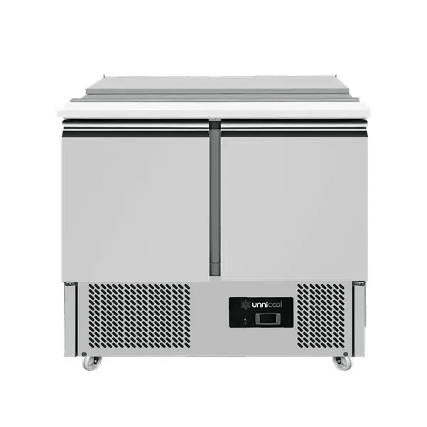 Saladette mit Räder | Statisch mit Ventilator | 900x700x870(h)mm - Gastro-Bedarf24 GmbH