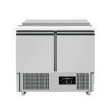 Saladette mit Räder | Statisch mit Ventilator | 900x700x870(h)mm - Gastro-Bedarf24 GmbH