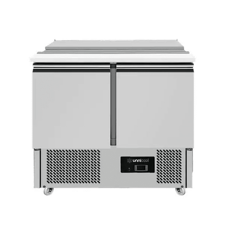Saladette mit Räder | Statisch mit Ventilator | 900x700x870(h)mm - Gastro-Bedarf24 GmbH