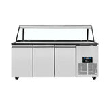 Saladette-Werkbank – 5x GN 1/1 Kapazität – 188x82x85.5cm - Gastro-Bedarf24 GmbH