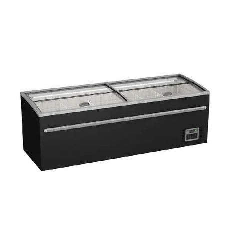 Supermarkt-Gefriertruhe | 1040L | Schwarz - Gastro-Bedarf24 GmbH