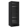 Tiefkühlschrank 1 Glastür - Schwarz - 382 Liter - 640x670x1875 mm - inkl. Scheibenheizung - Gastro-Bedarf24 GmbH