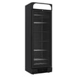 Tiefkühlschrank 1 Glastür - Schwarz - 382 Liter - 640x670x2056 mm - Gastro-Bedarf24 GmbH