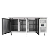 Tiefkühltisch / 3-türig inkl. Aufkantung - Monoblock, 1795 x 700 mm - Gastro-Bedarf24 GmbH