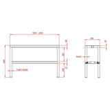 TOPLINE üst raf / 2 katlı , 1200 x 300 mm