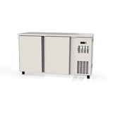TOPLINE Barkühltisch Edelstahl / 2 Türen, 1485 x 530 mm - Gastro-Bedarf24 GmbH