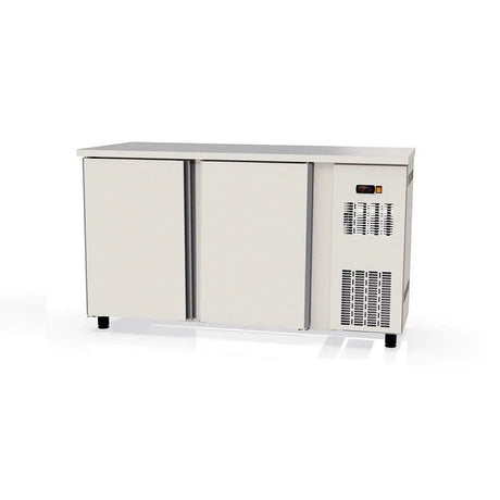 TOPLINE Barkühltisch Edelstahl / 2 Türen, 1485 x 530 mm - Gastro-Bedarf24 GmbH