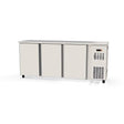TOPLINE Barkühltisch Edelstahl / 3 Türen, 2025 x 530 mm - Gastro-Bedarf24 GmbH