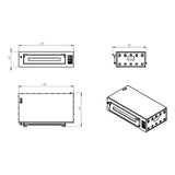 TOPLINE Elektro Pizzaofen 6 x 34 cm (breite Version), digitales Thermostat, 1450 x 835 mm