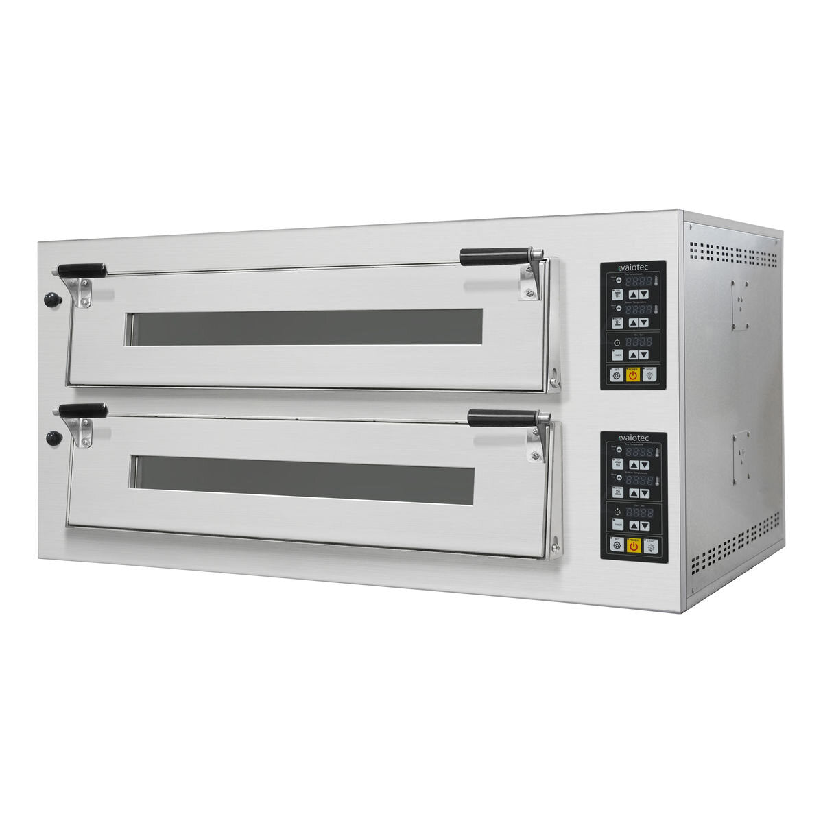 TOPLINE Elektro Pizzaofen 6+6 x 34 cm (tiefe Version), digitales Thermostat, 1100 x 1185 mm