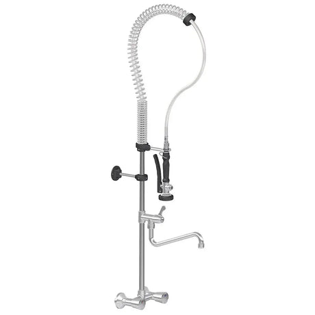 TOPLINE Geschirrwaschbrause mit Schwenkauslauf & 2 Mischventilen Wandmontage - Zweiloch - Gastro-Bedarf24 GmbH