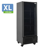 TOPLINE Getränkekühlschrank 1 Tür / 570 Liter XL, "schwarz", 750 x 742 mm - Gastro-Bedarf24 GmbH