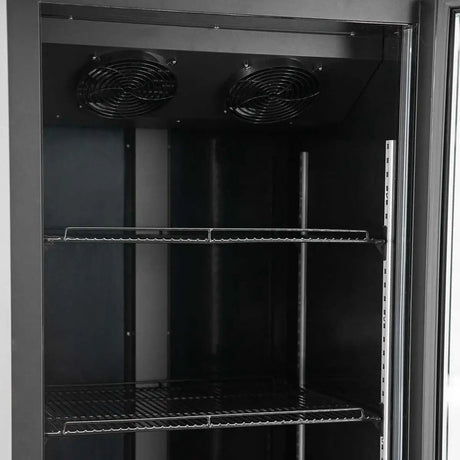 TOPLINE Getränkekühlschrank 1 Tür / 570 Liter XL, "schwarz", 750 x 742 mm - Gastro-Bedarf24 GmbH