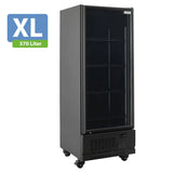 TOPLINE Getränkekühlschrank 1 Tür / 570 Liter XL, "schwarz", 750 x 742 mm