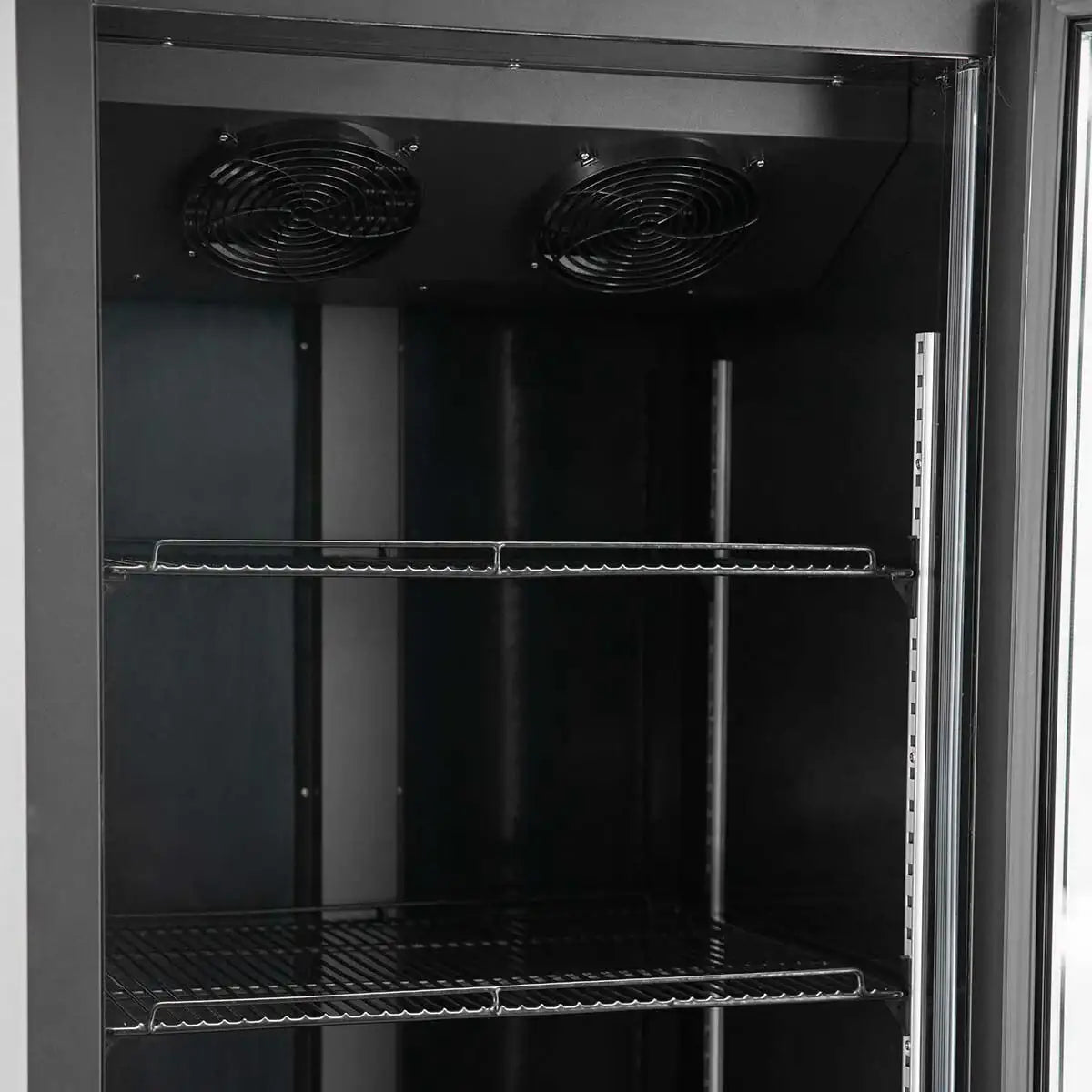 TOPLINE Getränkekühlschrank 1 Tür / 570 Liter XL, "schwarz", 750 x 742 mm