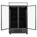 TOPLINE Getränkekühlschrank 1040 Liter mit Leuchtaufsatz "schwarz" - Gastro-Bedarf24 GmbH