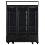 TOPLINE Getränkekühlschrank 1360 Liter mit Leuchtaufsatz "schwarz" - Gastro-Bedarf24 GmbH
