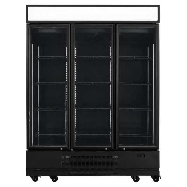 TOPLINE Getränkekühlschrank 1360 Liter mit Leuchtaufsatz "schwarz" - Gastro-Bedarf24 GmbH