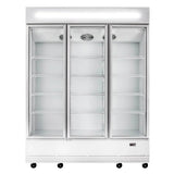 TOPLINE Getränkekühlschrank 1360 Liter mit Leuchtaufsatz "weiß" - Gastro-Bedarf24 GmbH