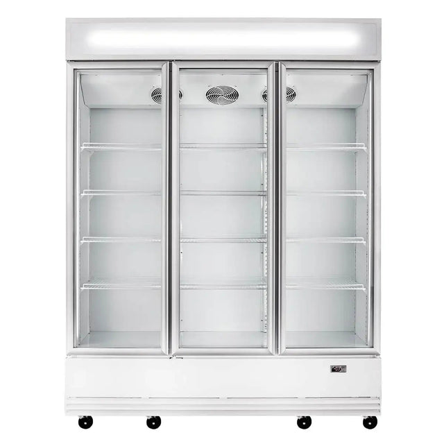 TOPLINE Getränkekühlschrank 1360 Liter mit Leuchtaufsatz "weiß" - Gastro-Bedarf24 GmbH