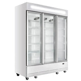 TOPLINE Getränkekühlschrank 1360 Liter mit Leuchtaufsatz "weiß" - Gastro-Bedarf24 GmbH