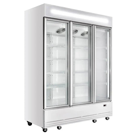 TOPLINE Getränkekühlschrank 1360 Liter mit Leuchtaufsatz "weiß" - Gastro-Bedarf24 GmbH