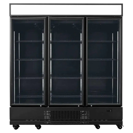 TOPLINE Getränkekühlschrank 1610 Liter mit Leuchtaufsatz "schwarz" - Gastro-Bedarf24 GmbH