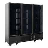 TOPLINE Getränkekühlschrank 3 Türen / 1360 Liter "schwarz", 1640 x 742 mm - Gastro-Bedarf24 GmbH
