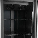 TOPLINE Getränkekühlschrank 570 Liter mit Leuchtaufsatz "schwarz" - Gastro-Bedarf24 GmbH