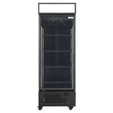 TOPLINE Getränkekühlschrank 570 Liter mit Leuchtaufsatz "schwarz" - Gastro-Bedarf24 GmbH