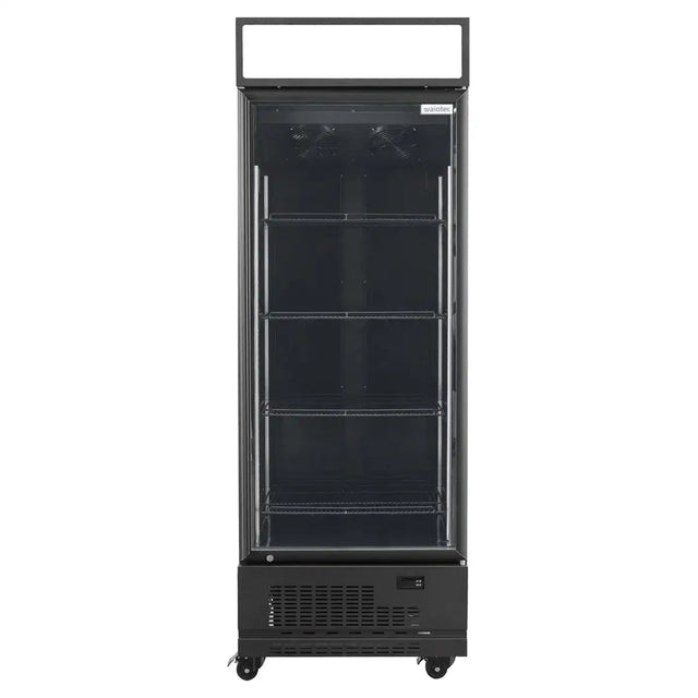 TOPLINE Getränkekühlschrank 570 Liter mit Leuchtaufsatz "schwarz" - Gastro-Bedarf24 GmbH