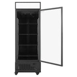 TOPLINE Getränkekühlschrank 570 Liter mit Leuchtaufsatz "schwarz" - Gastro-Bedarf24 GmbH
