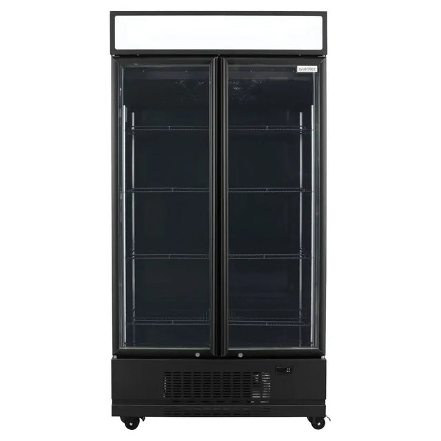 TOPLINE Getränkekühlschrank 870 Liter mit Leuchtaufsatz "schwarz" - Gastro-Bedarf24 GmbH