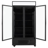 TOPLINE Getränkekühlschrank 870 Liter mit Leuchtaufsatz "schwarz" - Gastro-Bedarf24 GmbH