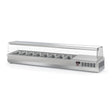 TOPLINE Kühlaufsatz mit Glasabdeckung 8xGN1/4, 1795 x 336 mm - Gastro-Bedarf24 GmbH