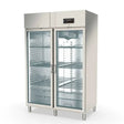 TOPLINE Kühlschrank / 2-türig GN 2/1 - Glas, 1350 x 850 mm - Gastro-Bedarf24 GmbH