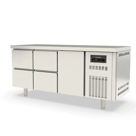 TOPLINE Kühltisch / 3-fach GN1/1 mit 4 Schubladen / 1 Tür, 1795 x 700 mm - Gastro-Bedarf24 GmbH