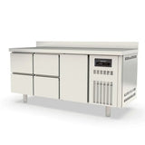 TOPLINE Kühltisch / 3-fach GN1/1 mit 4 Schubladen / 1 Tür & Aufkantung, 1795 x 700 mm - Gastro-Bedarf24 GmbH