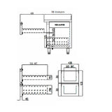 TOPLINE Kühltisch / 3-fach GN1/1 mit 6 Schubladen, 1795 x 700 mm - Gastro-Bedarf24 GmbH