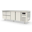 TOPLINE Kühltisch / 4-fach GN1/1 mit 4 Schubladen / 2 Türen, 2245 x 700 mm - Gastro-Bedarf24 GmbH