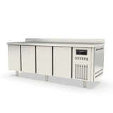 TOPLINE Kühltisch / 4-fach GN1/1 mit 4 Türen & Aufkantung, 2245 x 700 mm - Gastro-Bedarf24 GmbH