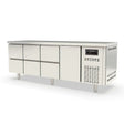 TOPLINE Kühltisch / 4-fach GN1/1 mit 6 Schubladen / 1 Tür, 2245 x 700 mm - Gastro-Bedarf24 GmbH