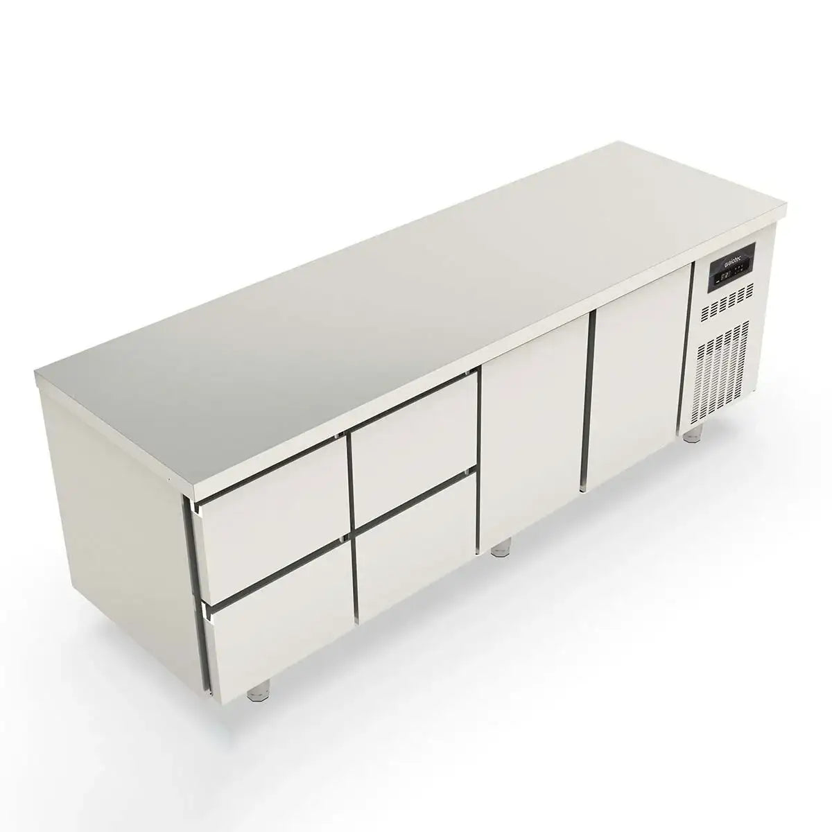TOPLINE Refrigerated Table / 4x GN1/1 with 4 Drawers / 2 Doors, 2245 x 700 mm