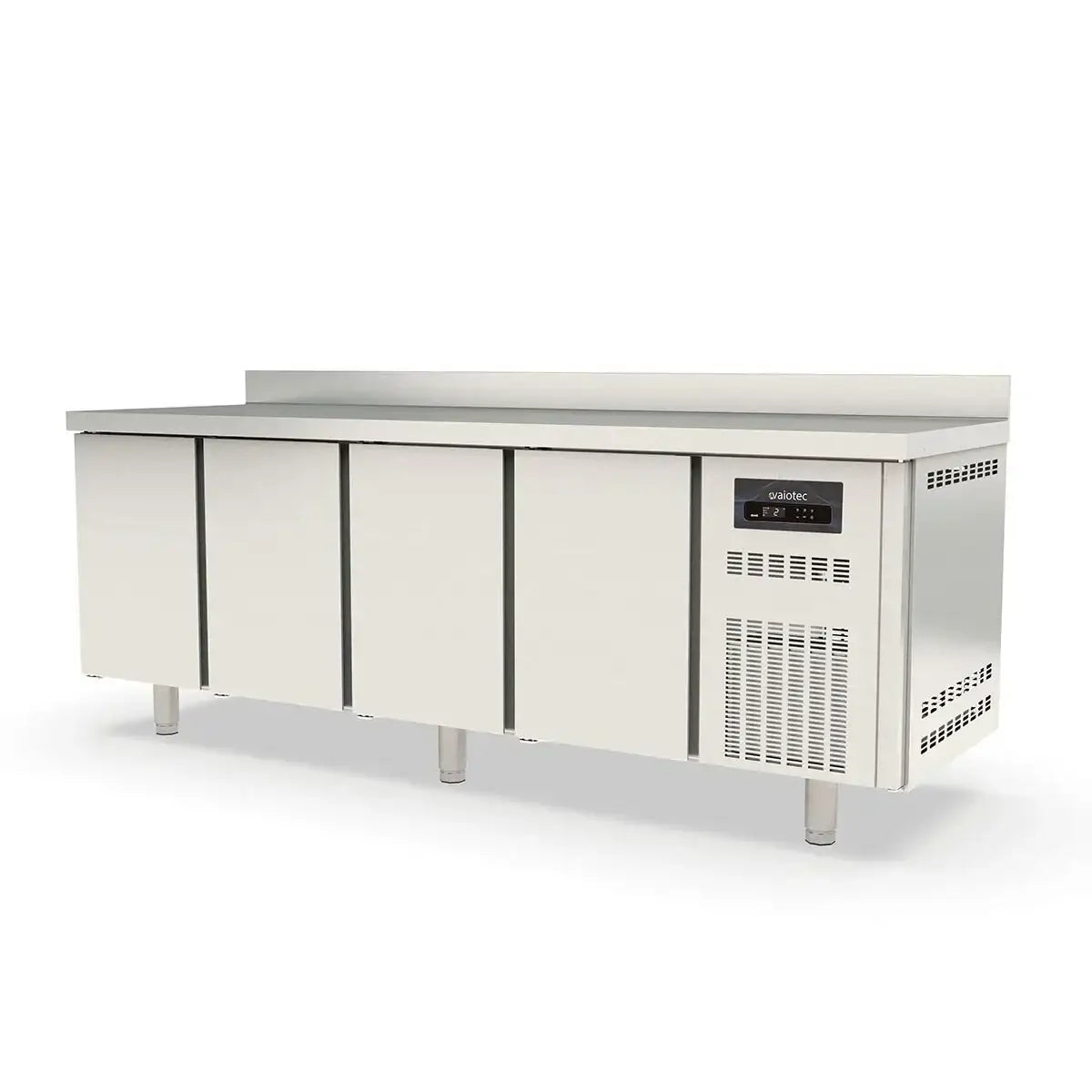 TOPLINE refrigerated table / 4x GN1/1 with 4 doors & upstand, 2245 x 700 mm