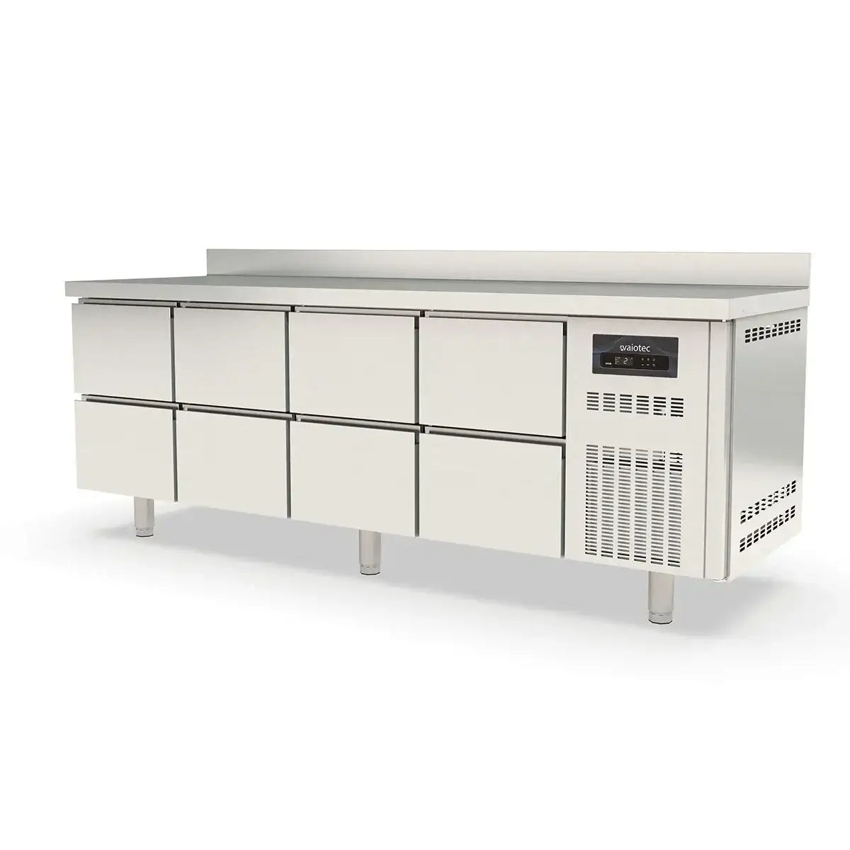 TOPLINE Refrigerated Table / 4x GN1/1 with 8 Drawers & Raised Edge, 2245 x 700 mm