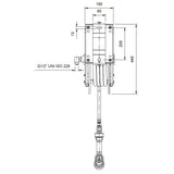 TOPLINE Schlauchaufroller mit Brause - 20 Meter - Gastro-Bedarf24 GmbH