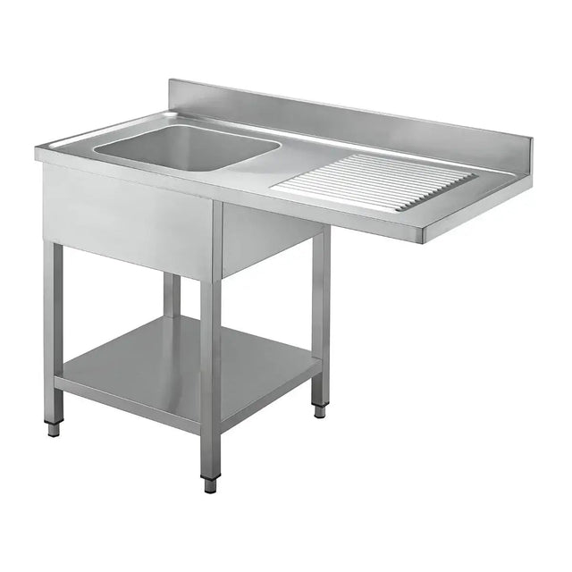 TOPLINE Spülcenter / 1 Becken links , 1200 x 700 mm - Gastro-Bedarf24 GmbH