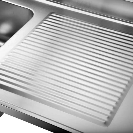 TOPLINE Spülcenter / 1 Becken links , 1400 x 700 mm - Gastro-Bedarf24 GmbH