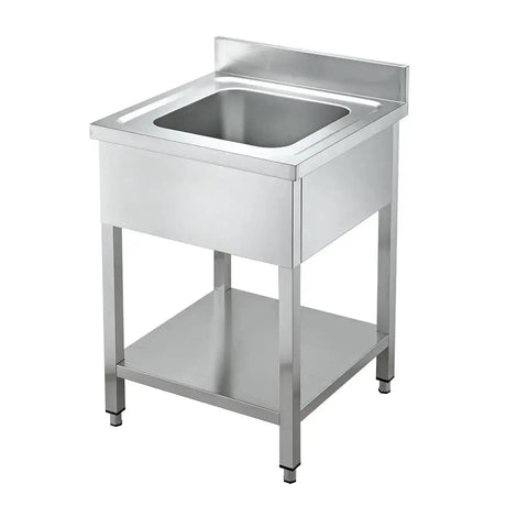 TOPLINE Spültisch 600 / 1 Becken B:600 - Gastro-Bedarf24 GmbH